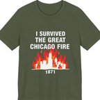 Great Chicago Fire Classic Premium Tee - Military Green front