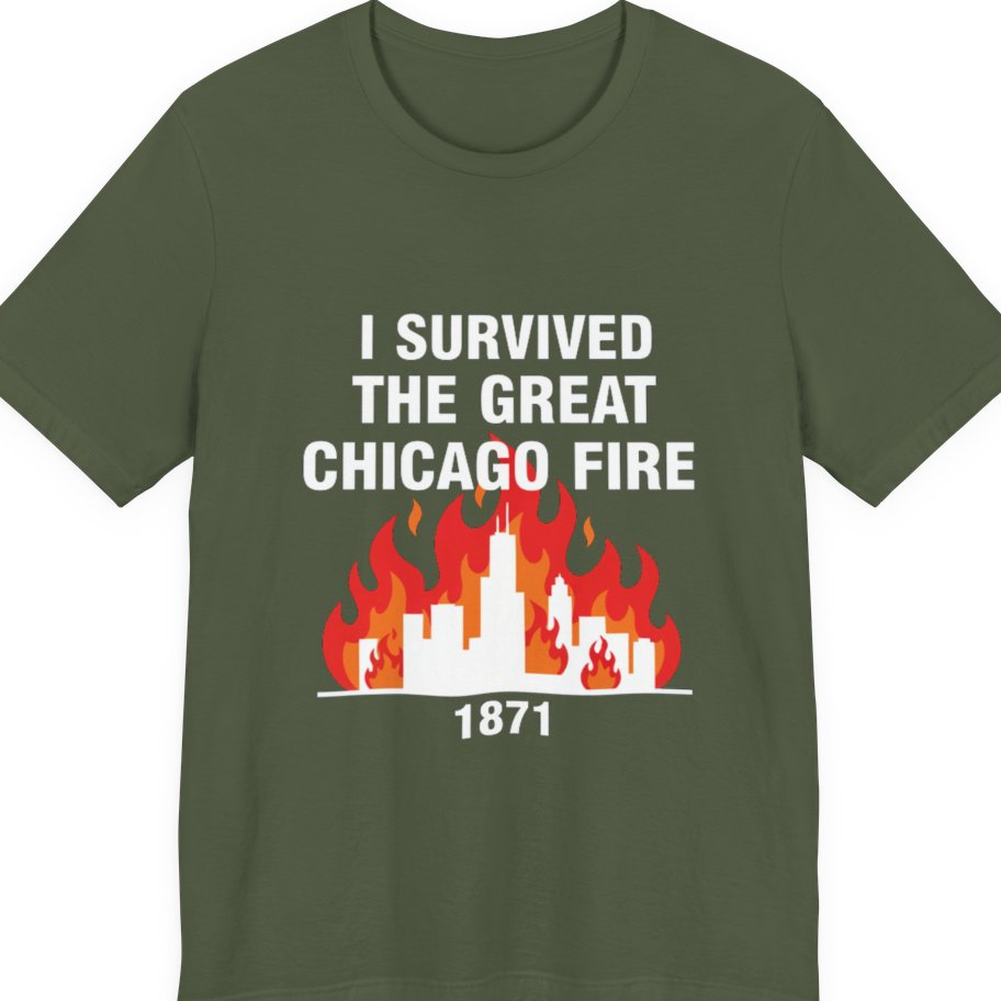 Great Chicago Fire Classic Premium Tee - Military Green front