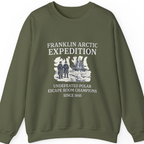 Franklin Arctic Expedition Escape Room Sweatshirt - Military Green front