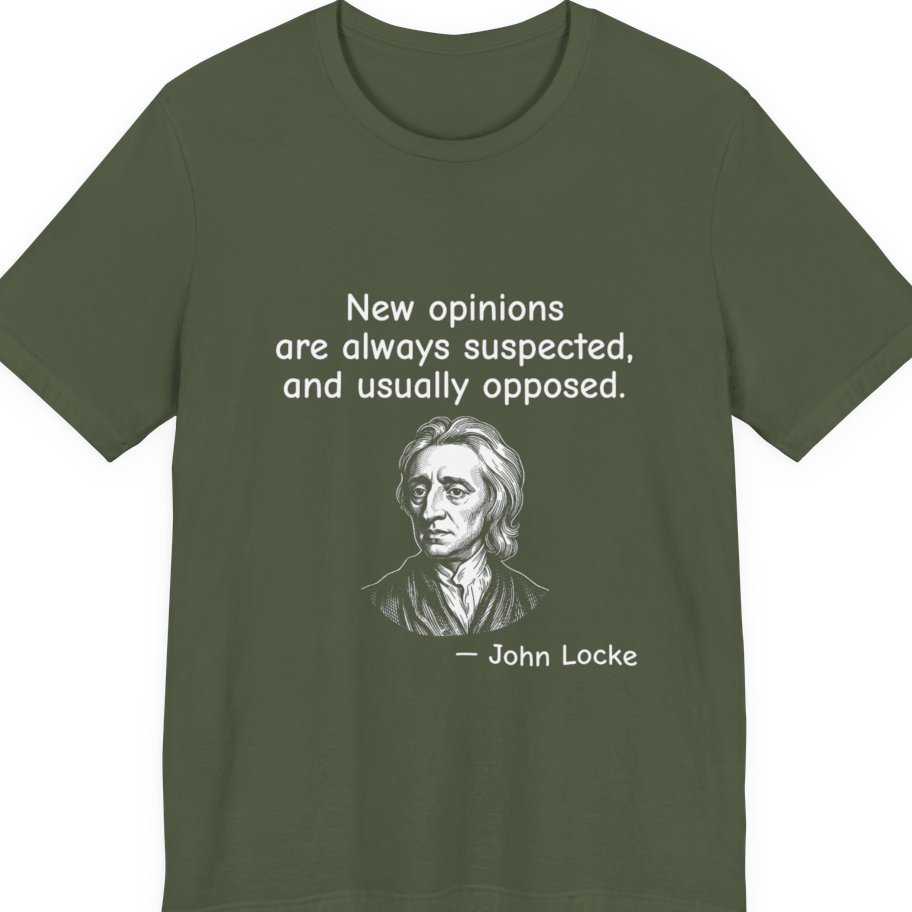 Locke New Opinions Premium Tee - Military Green front