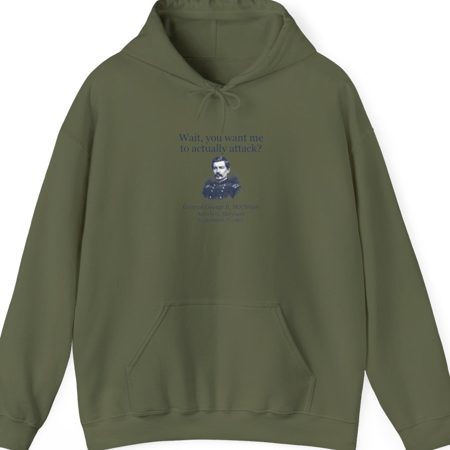 Mcclellan Antietam Attack Hoodie - Military Green front