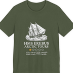 Hms Erebus Arctic Tours Premium Tee - Military Green front