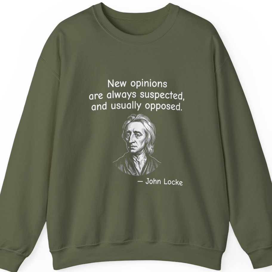 Locke New Opinions T-Shirt - Military Green front