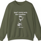 Time Travel Paradox Sweatshirt - Military Green front