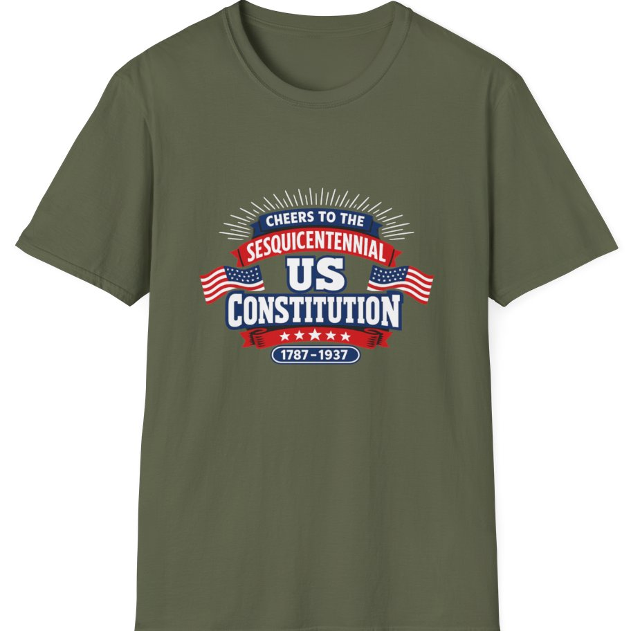 Cheers To The Sesquicentennial Us T-Shirt - Military Green front