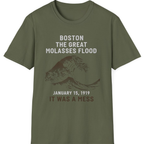 Boston The Great Molasses Flood T-Shirt - Military Green front