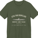 Civil War River Ironclads Premium Tee - Military Green front