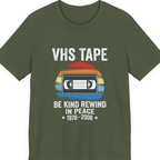 Vhs Tape Memorial Premium Tee - Military Green front