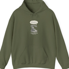 Newton Gravity Anxiety Hoodie - Military Green front