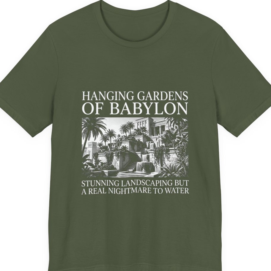 Hanging Gardens Landscaping Premium Tee - Military Green front