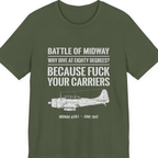 Battle of Midway Premium Tee - Military Green front