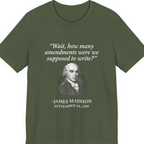 Madison Bill of Rights Deadline Premium Tee - Military Green front
