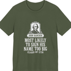 John Hancock Signature Superlative Premium Tee - Military Green front