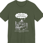 First Phone Call Panic Premium Tee - Military Green front
