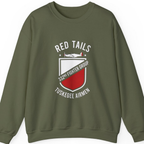 Red Tails 332Nd Fighter Group Sweatshirt - Military Green front