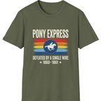 Pony Express Memorial T-Shirt - Military Green front