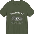 Spanish Armada Fire Ships Premium Tee - Military Green front