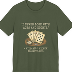 Dead Mans Hand Poker Premium Tee - Military Green front
