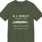Css Hunley Submarine Memorial Premium Tee - Military Green front