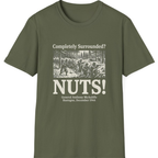 Bastogne Nuts Defiance T-Shirt - Military Green front