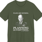 Eisenhower Planning Everything Premium Tee - Military Green front