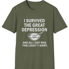 Great Depression T-Shirt - Military Green front