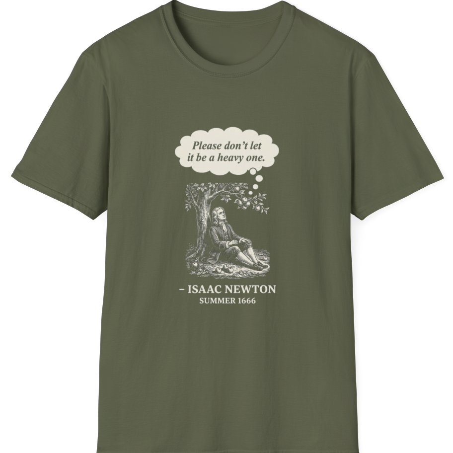 Newton Gravity Anxiety T-Shirt - Military Green front