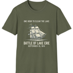 Battle of Lake Erie T-Shirt - Military Green front