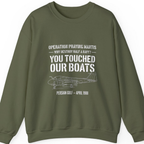 Operation Praying Mantis Sweatshirt - Military Green front