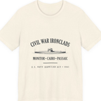 Civil War River Ironclads Premium Tee - Natural front