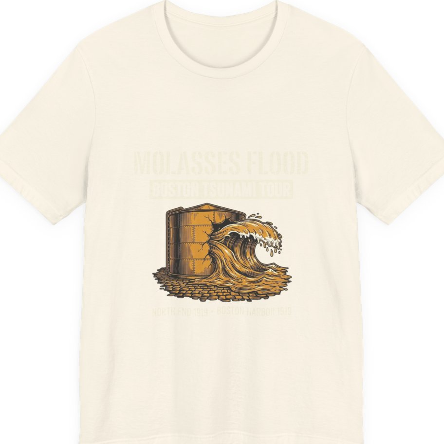 Boston Molasses Flood Tour Premium Tee - Natural front