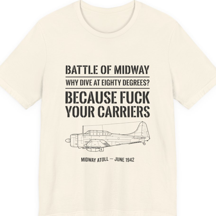 Battle of Midway Premium Tee - Natural front