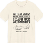 Battle of Midway Premium Tee - Natural front