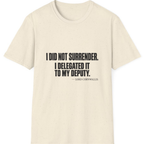 Cornwallis Delegated The Surrender T-Shirt - Natural front