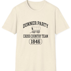 Donner Party Cross Country Team T-Shirt - Natural front