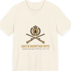 Green Mountain Boys Crest Premium Tee - Natural front