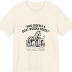 Trojan Horse Deadpan Satire Premium Tee - Natural front