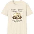 Dead Mans Hand Poker T-Shirt - Natural front