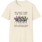 Four Horsemen Birthday Party T-Shirt - Natural front