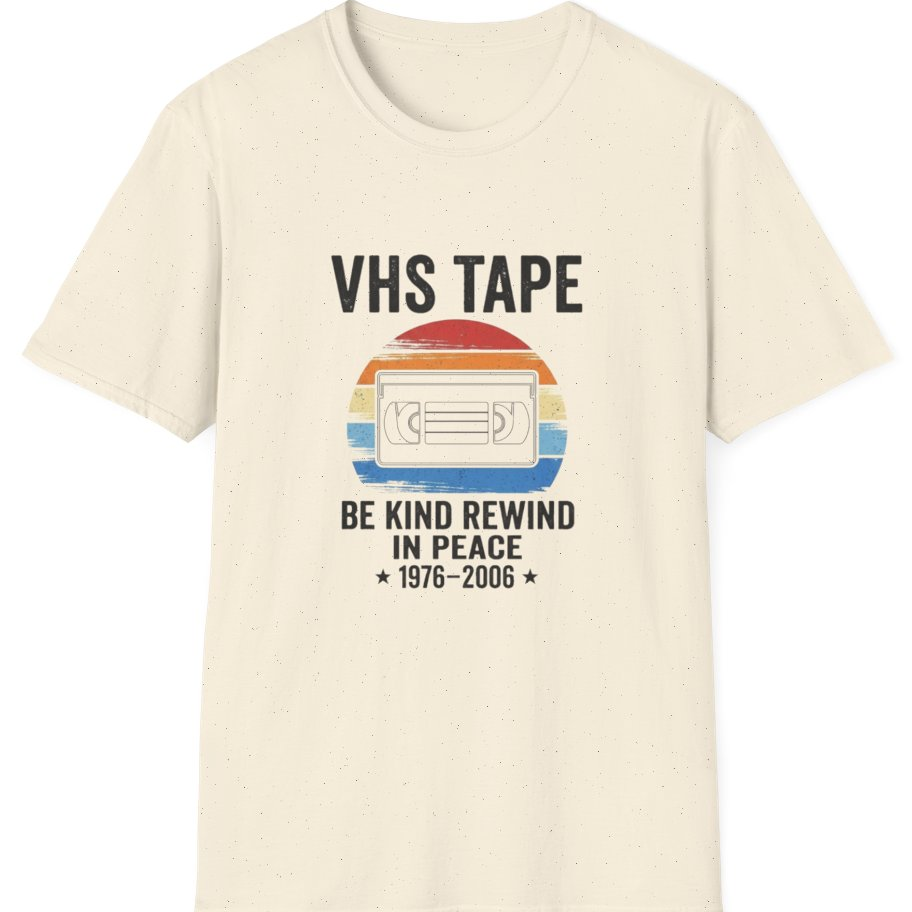 Vhs Tape Memorial T-Shirt - Natural front