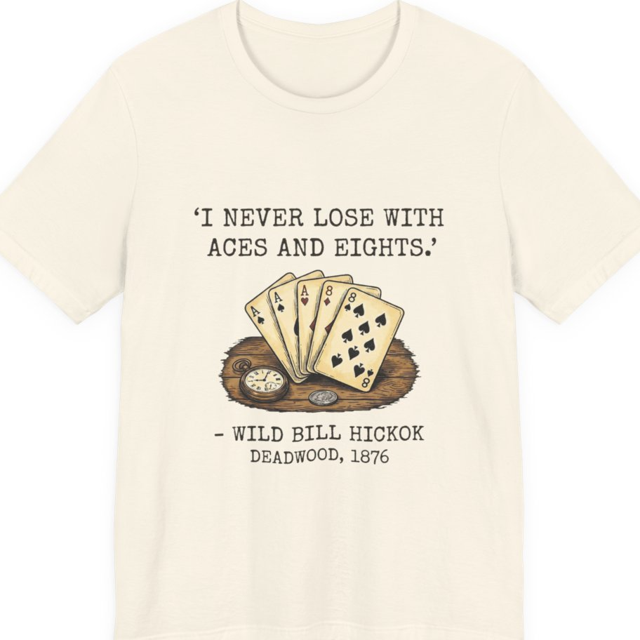 Dead Mans Hand Poker Premium Tee - Natural front