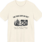 Spanish Armada Fire Ships Premium Tee - Natural front