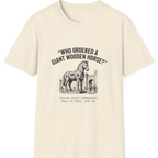 Trojan Horse Deadpan Satire T-Shirt - Natural front