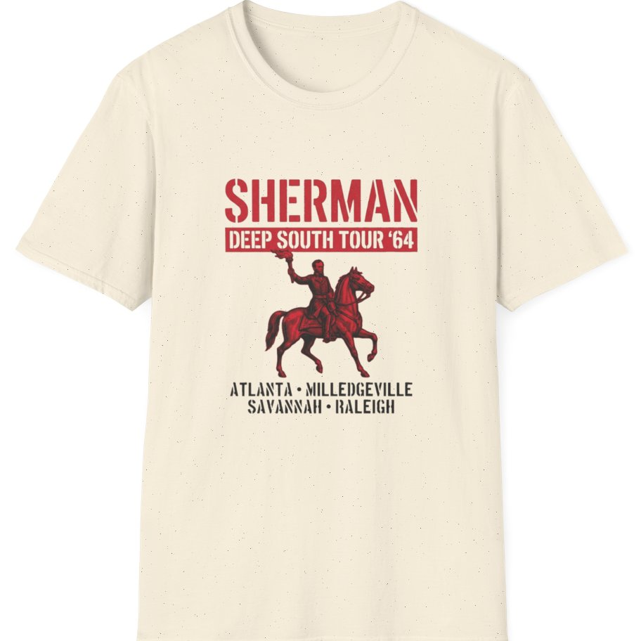 Sherman Deep South Tour Vintage T-Shirt - Natural front
