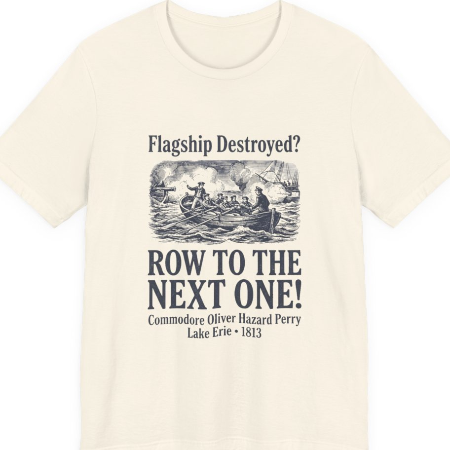 Row To The Next Ship Premium Tee - Natural front