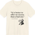 George Washington No Excuse Premium Tee - Natural front