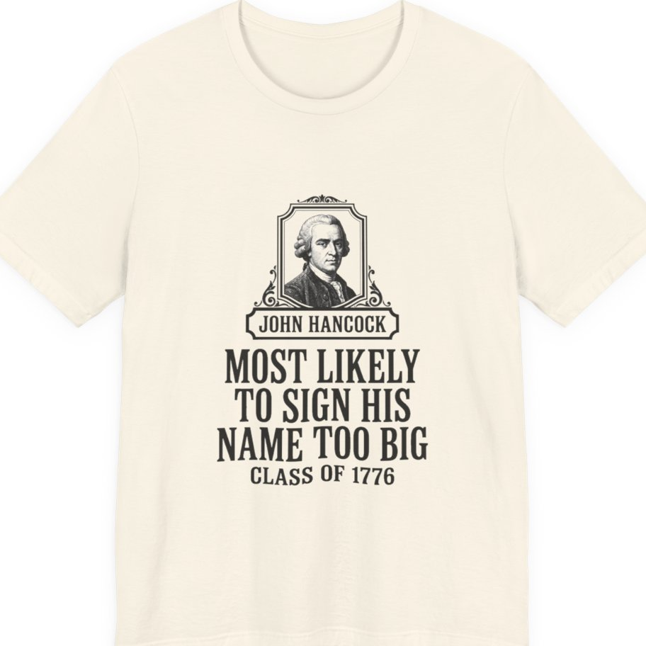 John Hancock Signature Superlative Premium Tee - Natural front