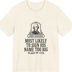 John Hancock Signature Superlative Premium Tee - Natural front