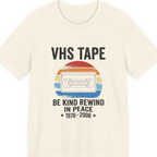 Vhs Tape Memorial Premium Tee - Natural front