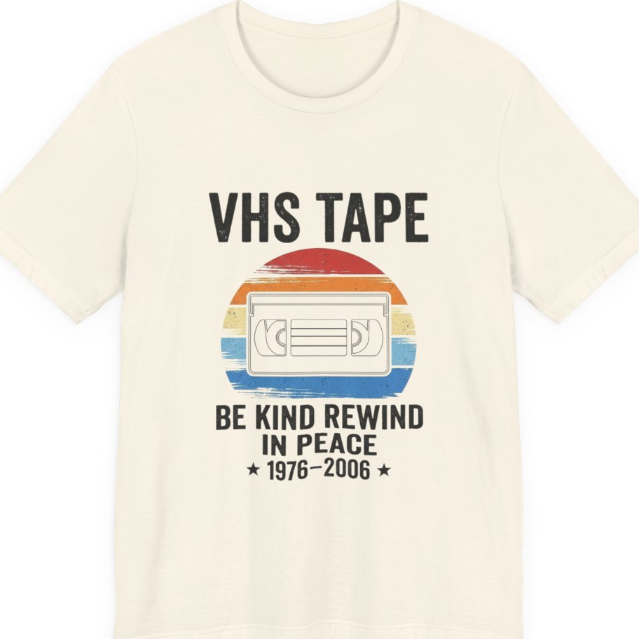 Vhs Tape Memorial Premium Tee - Natural front